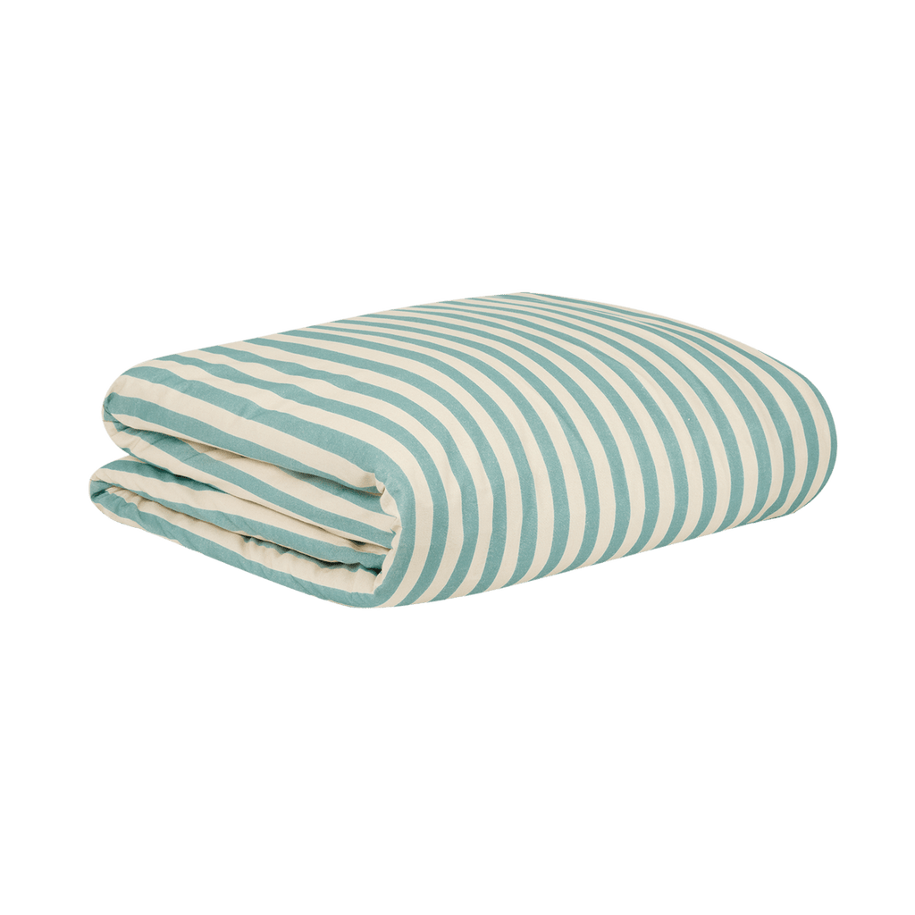 BIbelotte Duvet Cover Terrazzo - Druck beige mit Grün/Gelb