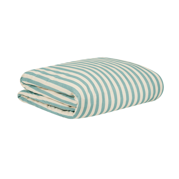 BIbelotte Duvet Cover Terrazzo - Druck beige mit Grün/Gelb