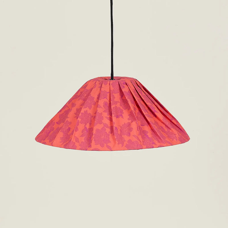 Nobodinoz Ava Lampenschirm Red Peonies Ø50 – Hängelampe aus plissierter Baumwolle (Kopie)