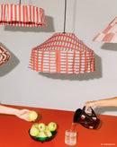 Nobodinoz - Vibes Collection - Lampenkap Maroon Stripes Durchmesser. 40 cm