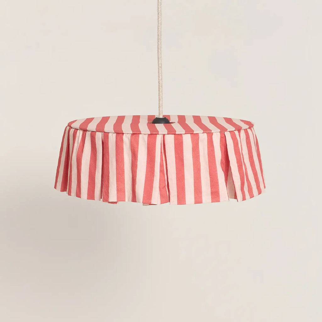 Nobodinoz - Vibes Collection - Lampenkap Maroon Stripes Durchmesser. 40 cm