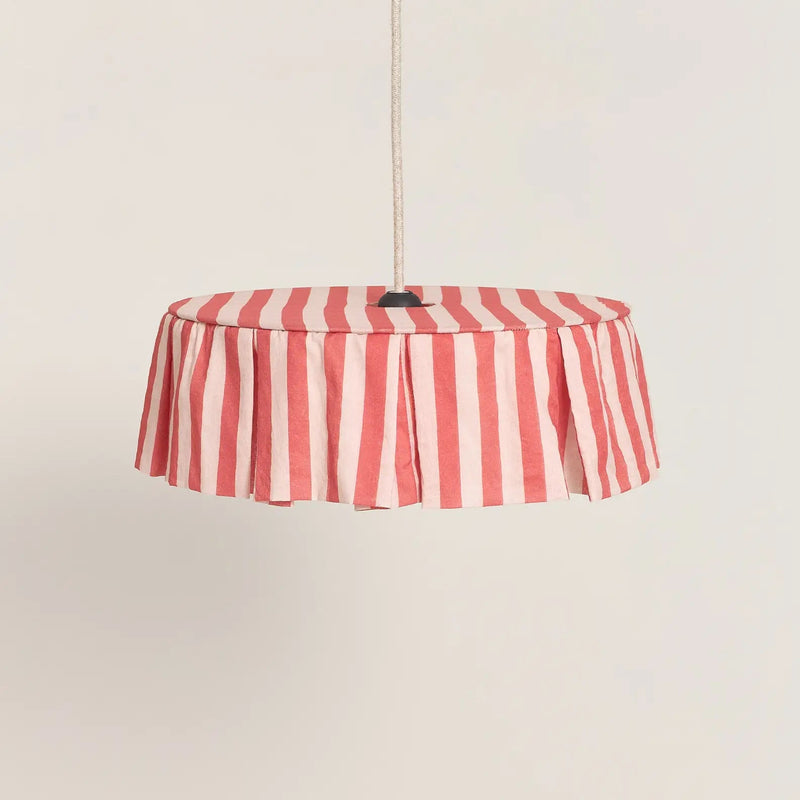 Nobodinoz - Vibes Collection - Lampenkap Maroon Stripes Durchmesser. 40 cm