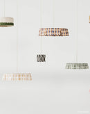 Nobodinoz - Vibes-Kollektion - Lampenschirm Grünblau Harlekin Durchm. 50cm