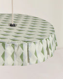 Nobodinoz - Vibes-Kollektion - Lampenschirm Grünblau Harlekin Durchm. 50cm