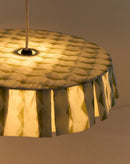 Nobodinoz - Vibes-Kollektion - Lampenschirm Grünblau Harlekin Durchm. 50cm