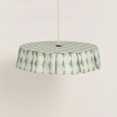 Nobodinoz - Vibes-Kollektion - Lampenschirm Grünblau Harlekin Durchm. 50cm