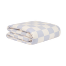 Nobodinoz Eenpersoons Dekbedovertrek Sheldon – Blue ink checks