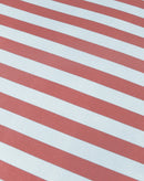 Nobodinoz Eenpersoons Dekbedovertrek Sheldon – Maroon Stripes