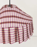 Nobodinoz Nicole Lampenschirm Braun Lila Mosaik Ø50 – Hängelampe aus Baumwolle