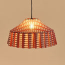 Nobodinoz Nicole Lampenschirm Rotbraun Mosaik Ø50 – Hängelampe aus Baumwolle