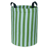 Nobodinoz - Vibes collection - Round Large Storage Basket - Green/Blue stripes