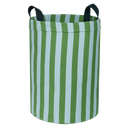 Nobodinoz - Vibes collection - Round Large Storage Basket - Green/Blue stripes