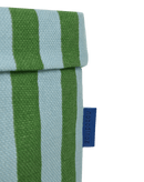 Nobodinoz - Vibes collection - Round Large Storage Basket - Green/Blue stripes