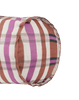 Nobodinoz - Vibes collection - Roll cylinder pillow - Pink Red Grid