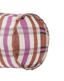 Nobodinoz - Vibes collection - Roll cylinder pillow - Pink Red Grid