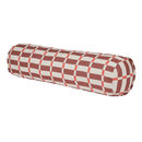 Nobodinoz - Vibes collection - Roll cylinder pillow - Pink Red Grid