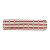 Nobodinoz - Vibes collection - Roll cylinder pillow - Pink Red Grid