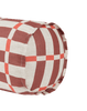 Nobodinoz - Vibes collection - Roll cylinder pillow - Pink Red Grid