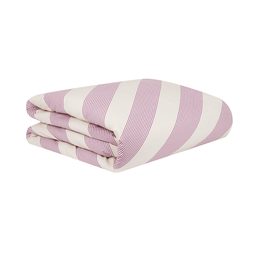 BIbelotte Duvet Cover Terrazzo - Druck beige mit Grün/Gelb