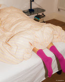 Nobodinoz Eenpersoons Dekbedovertrek Sheldon – Pink Stripes