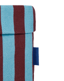 Nobodinoz - Vibes-Kollektion - Runder großer Aufbewahrungskorb - Burgunderrot/blau gestreift