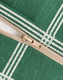 Nobodinoz - Vibes collectie - Zitzak - Green white windowpane