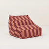 Nobodinoz - Vibes collectie - Zitzak - Maroon Tiles/Red