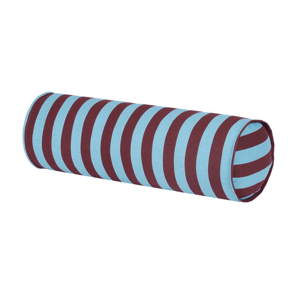 Nobodinoz - Vibes collection - Roll cylinder Cushion - Lilac yellow stripes