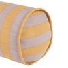 Nobodinoz - Vibes collection - Roll cylinder Cushion - Lilac yellow stripes
