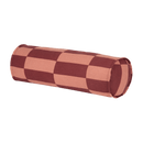 Nobodinoz - Vibes collection - Roll cylinder Cushion - Lilac yellow stripes