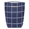 Nobodinoz - Vibes collectie - Storage Basket - Navy Blue Windowpane vintage effect