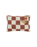 Nobodinoz - Vibes collection - Linen Maroon Fruit pillow - 33 x 22 cm S