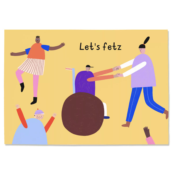 Nuukk - Postcard 'Let's Fetz'