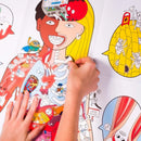 Omy - Giant Poster & Stickers - My body