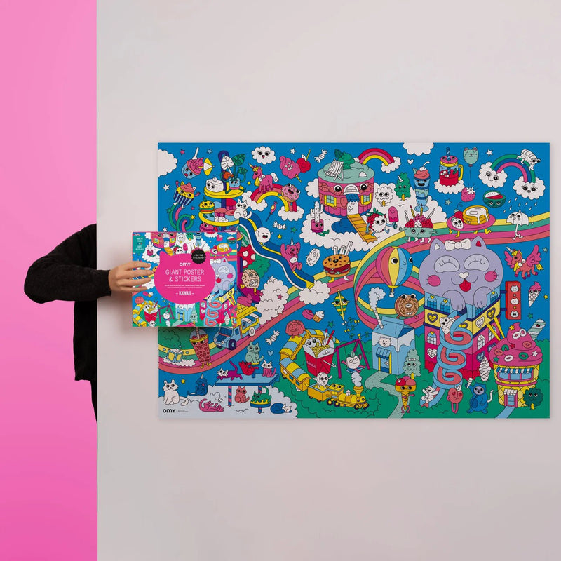 Omy - Kawaii - Giant poster Seek & Find