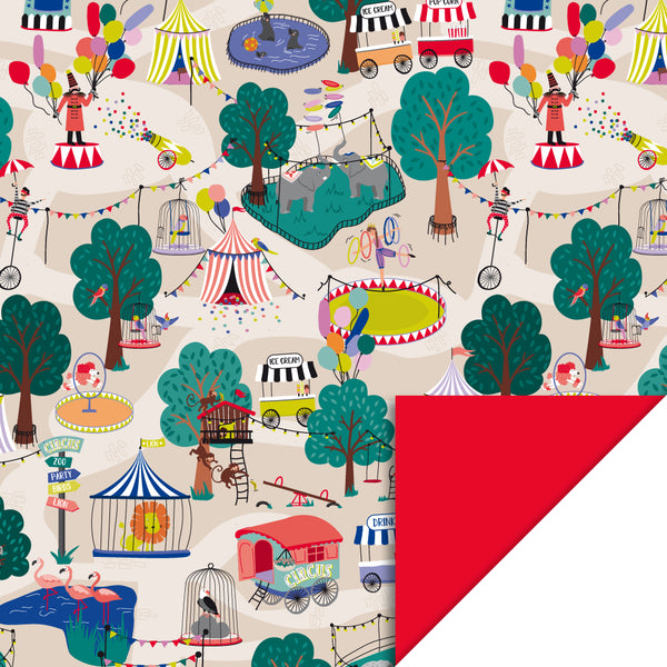 House of Products Inpakpapier - Circus - Red