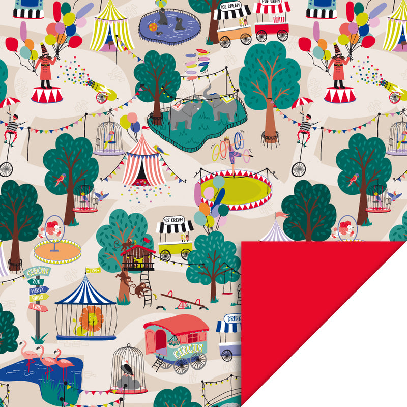 House of Products Inpakpapier - Circus - Red