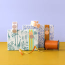 House of Products Inpakpapier - Vintage Jungle Jade Blue Mint