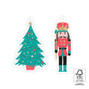 Duo per etichette regalo House of Products - Tree / Nutcracker