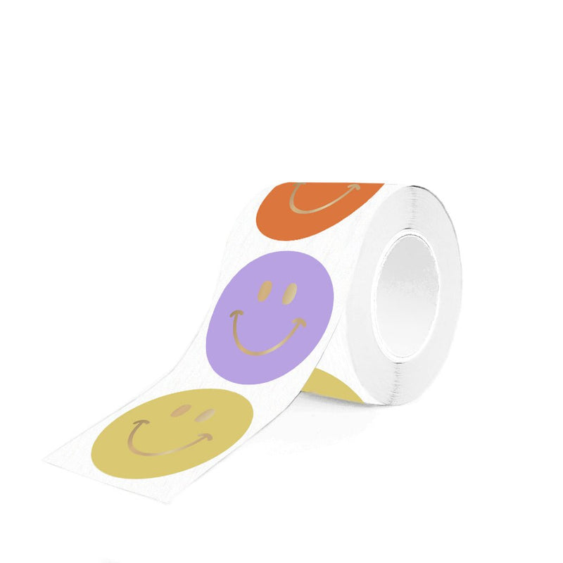 House of Products Gift Stickers - Smiley Gold - Bright