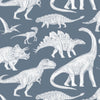 Tapetenmuster Pastelowe Love Dinos – Blau