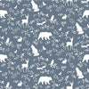 Wallpaper sample Pastelowe Love Forest Animals - Blue