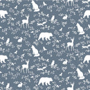 Tapete Pastelowe Liebeswaldtiere - Blau