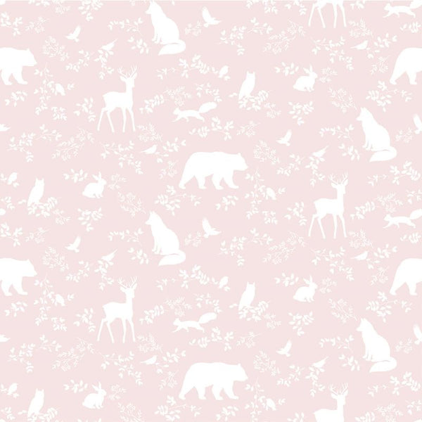 Behangstaal Pastelowe Love Forest Animals - Roze