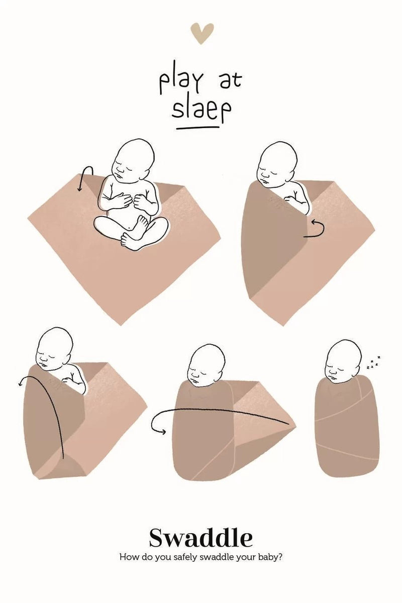 Play at Slaep - Swaddle XL Sugar Almond