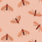 Esempio di carta da parati Meet Me at the Wall - Moth Natural - Aniek Bartels
