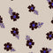 Esempio di carta da parati Meet Me at the Wall - Luce dei fiori di papavero - Nord naturale