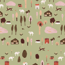 Wallpaper sample Meet Me at the Wall - Village Olive - Lotte Dirks