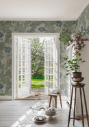 Tapete Sandberg - Mohn - Gartengrün