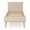 Quax Ledikant Flow Clay and Oak 140x70cm Juniorbed